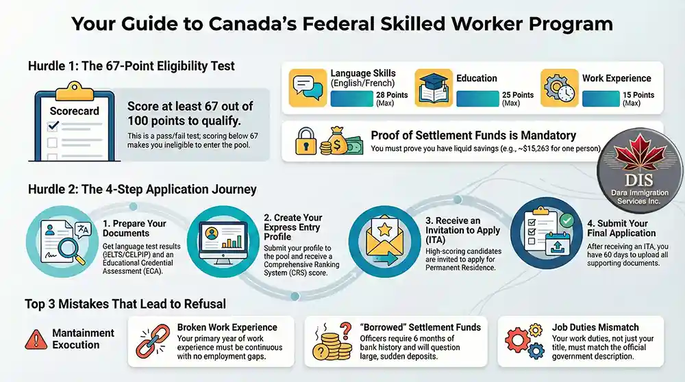 Infographic - Canadian Federal Skilled Worker Program