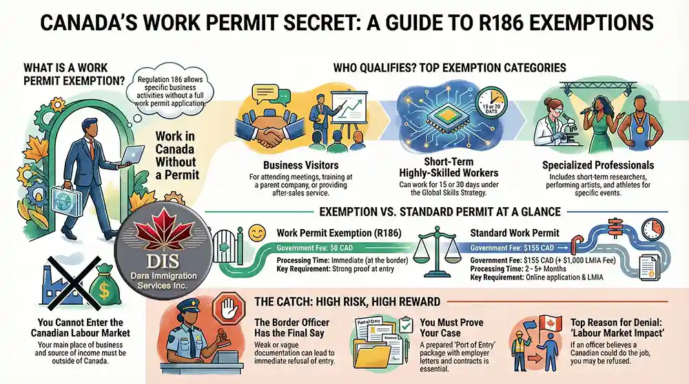 Infographic - Guide to Canadian Work Permit Exemptions