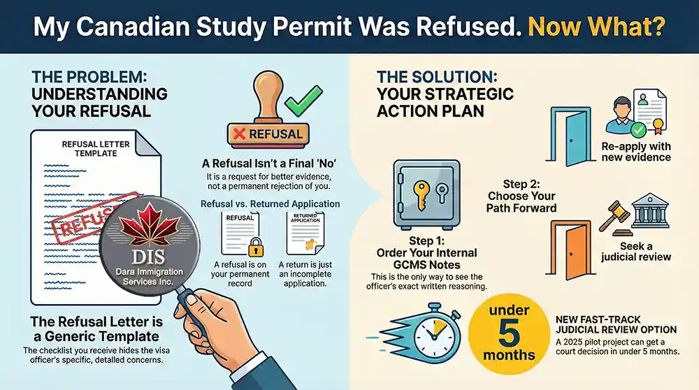 Infographic - Canadian Study Permit Refusal