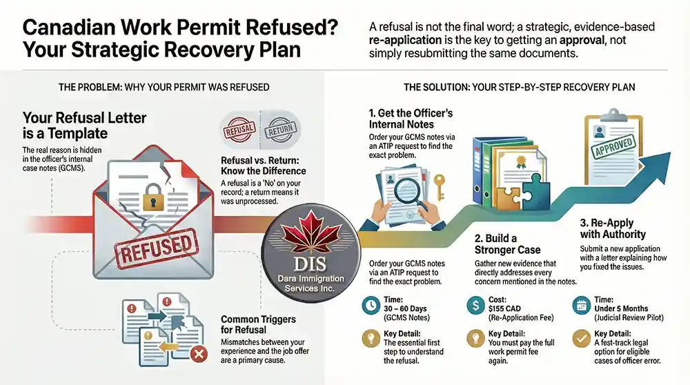 Infographic - Navigating a Canadian Work Permit Refusal