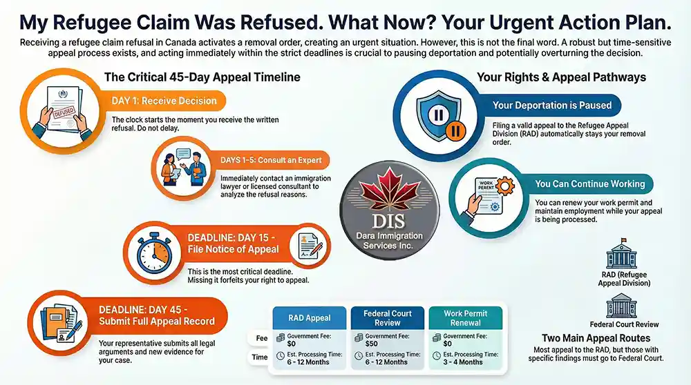 Infographic - Refugee Claim Refusal in Canada