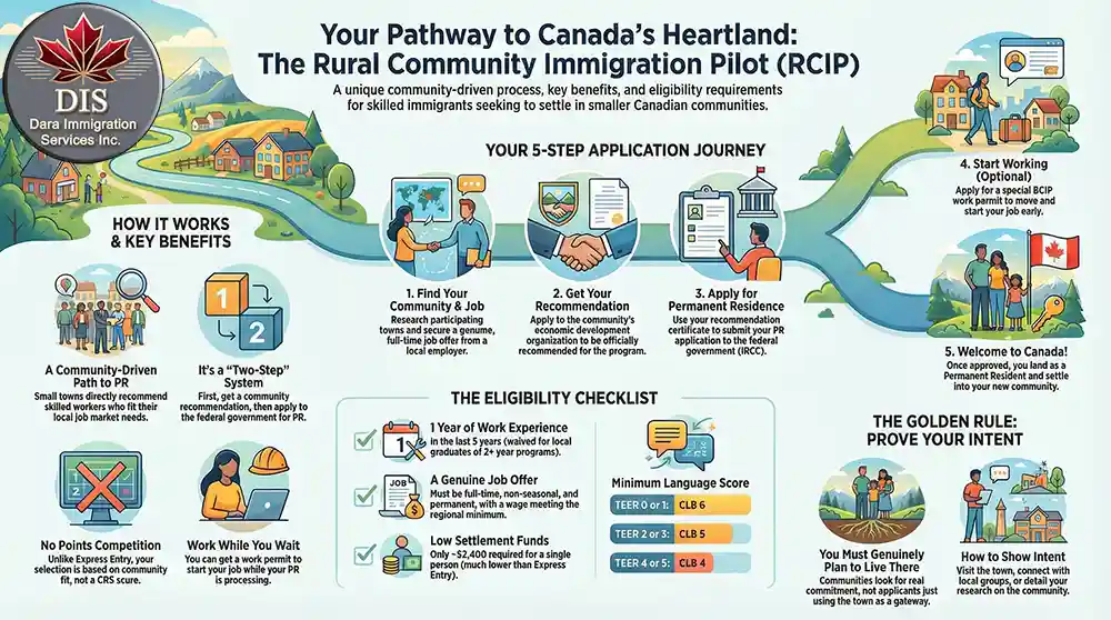 infographic - canadian rural community immigration pilot