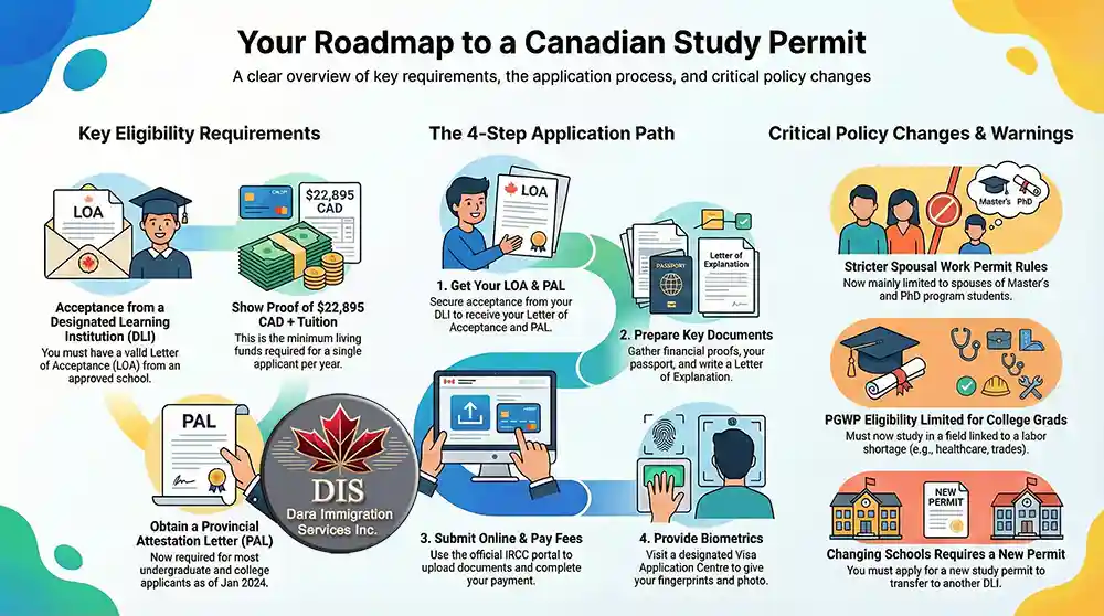 Infographic - The Guide to Canadian Study Permit